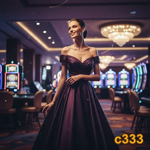 Ilustração de Explore o cassino online c333 com slots e jogos de mesa